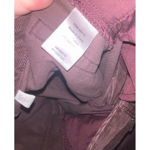 COLDWATER CREEK Women's Size 4 Burgundy Corduroy Bootcut Jeans Retail $69.95 - Picture 10 of 12